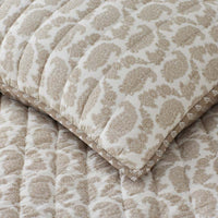 Jiya Reversible Quilted Sham - Taupe, Standard,Taupe