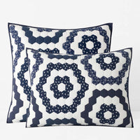 Gwenivere Quilted Sham - Ivory, Standard,Ivory