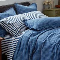 Classic Plaids Yarn-Dyed Cotton Sham - Katherine Plaid, Standard,Katherine Plaid