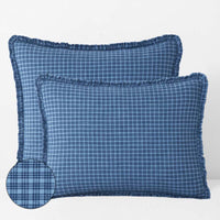 Classic Plaids Yarn-Dyed Cotton Sham - Katherine Plaid, Standard,Katherine Plaid