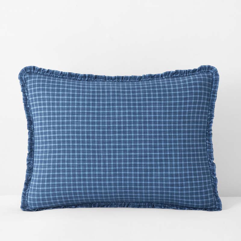 Classic Plaids Yarn-Dyed Cotton Sham - Katherine Plaid, Standard,Katherine Plaid