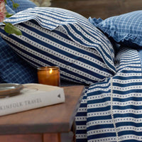 Mini-Prints Garment Washed Cotton Percale Bed Sheet Set - Milos, Twin,Milos