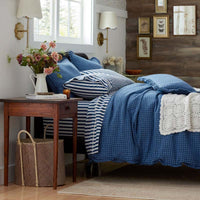 Mini-Prints Garment Washed Cotton Percale Bed Sheet Set - Milos, Twin,Milos