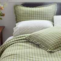 Mini-Prints Garment Washed Cotton Percale Bed Sheet Set - Tulips, Twin,Tulips