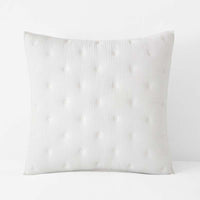 Gauze Deco Quilted Sham - Off White, Euro,Off White
