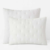 Gauze Deco Quilted Sham - Off White, Standard,Off White