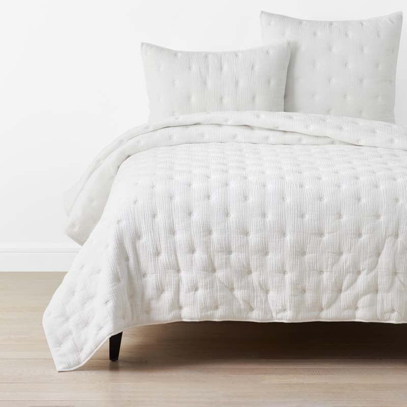 Gauze Deco Quilt - Off White, Twin/Twin XL,Off White