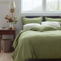 Classic Plaids Yarn-Dyed Cotton Decorative Square Pillow Cover - Henri Plaid,Henri Plaid