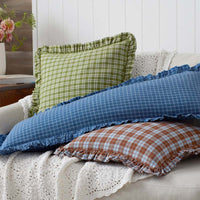 Classic Plaids Yarn-Dyed Cotton Decorative Square Pillow Cover - Henri Plaid,Henri Plaid
