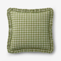 Classic Plaids Yarn-Dyed Cotton Decorative Square Pillow Cover - Henri Plaid,Henri Plaid