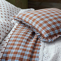 Classic Plaids Yarn-Dyed Cotton Decorative Square Pillow Cover - Harbor Plaid,Harbor Plaid