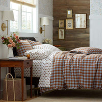 Classic Plaids Yarn-Dyed Cotton Decorative Square Pillow Cover - Harbor Plaid,Harbor Plaid