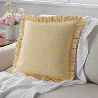 Classic Plaids Yarn-Dyed Cotton Decorative Square Pillow Cover - Soho Plaid,Soho Plaid