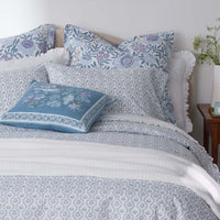 Tira Bird Decorative Square Pillow Cover - Bird Blue, 20 in. x 20 in.,Bird Blue