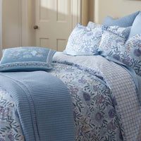 Tira Bird Decorative Square Pillow Cover - Bird Blue, 20 in. x 20 in.,Bird Blue