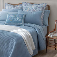 Tira Bird Decorative Square Pillow Cover - Bird Blue, 20 in. x 20 in.,Bird Blue
