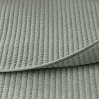 Fara Textured Kantha Quilted Sham - Green, Standard,Green