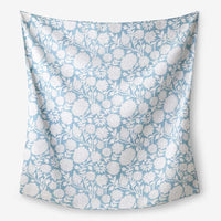 Feliciana Chrysanthemum Reversible Quilt - Blue, Twin/Twin XL,Blue