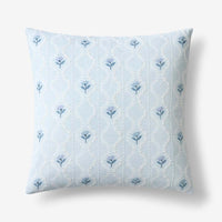 Tira Mini Floral Decorative Square Pillow Cover - Mini Floral Blue, 20 in. x 20 in.,Mini Floral Blue