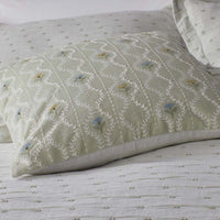 Tira Mini Floral Decorative Square Pillow Cover - Mini Floral Green, 20 in. x 20 in.,Mini Floral Green