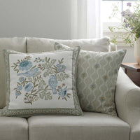 Tira Mini Floral Decorative Square Pillow Cover - Mini Floral Green, 20 in. x 20 in.,Mini Floral Green