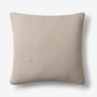 Cadence Solid Decorative Square Pillow Cover - Taupe, 20 in. x 20 in.,Taupe