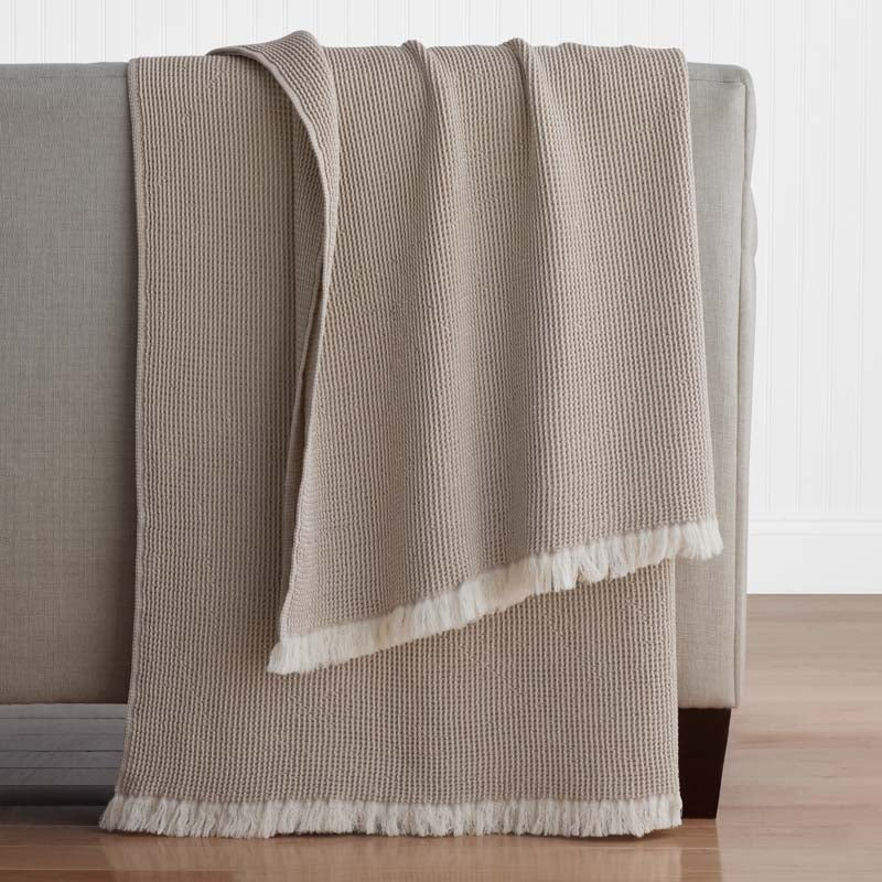 Cadence Solid Throw - Taupe,Taupe