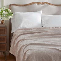 Delicate Floral Blanket - Beige, Full/Queen,Beige
