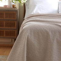 Delicate Floral Blanket - Beige, Full/Queen,Beige
