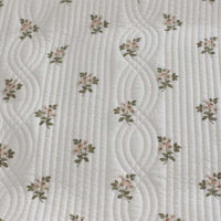Flower Delight Reversible Quilted Sham - Ivory, Standard,Ivory