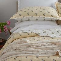 Flower Delight Reversible Quilt - Ivory, Twin/Twin XL,Ivory