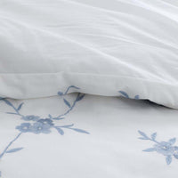 Brinda Floral Duvet Cover - White, Twin/Twin XL,White