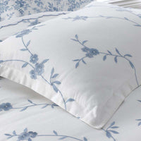 Brinda Floral Duvet Cover - White, Twin/Twin XL,White