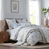 Brinda Floral Sham - White, Standard,White