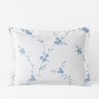 Brinda Floral Sham - White, Standard,White