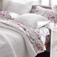 Texture Block Quilted Sham - White, Standard,White