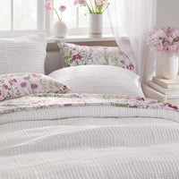 Texture Block Quilted Sham - White, Standard,White