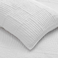 Texture Block Quilted Sham - White, Standard,White