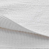 Texture Block Quilt - White, Full/Queen,White