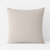 Waffle Quilted Sham - Buff, Euro,Buff