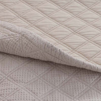 Waffle Quilted Sham - Buff, Standard,Buff