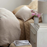 Waffle Quilted Sham - Wheat, Standard,Wheat