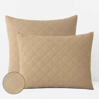 Waffle Quilted Sham - Wheat, Standard,Wheat