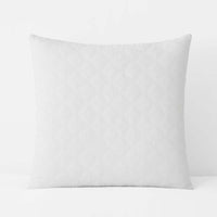 Waffle Quilted Sham - White, Euro,White