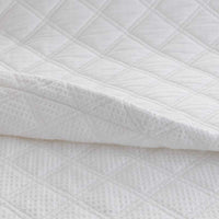 Waffle Quilted Sham - White, Standard,White