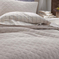 Waffle Quilt - Buff, Twin/Twin XL,Buff
