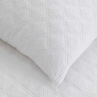 Waffle Quilt - White, Twin/Twin XL,White