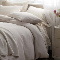 Mini Waffle Duvet Cover - Buff, Twin/Twin XL,Buff