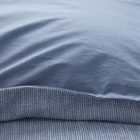 Mini Waffle Duvet Cover - Denim Blue, Twin/Twin XL,Denim Blue