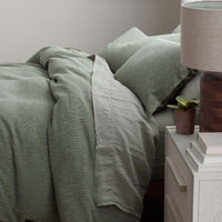 Mini Waffle Sham - Olive, Standard,Olive